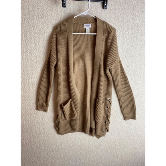 Arizona Jean Company • Light Brown Cardigan Sweater 🤎 - Picture 3 of 9